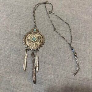 Vintage Avon Dreamcatcher Necklace Appr 22 inches-- Festival Jewelry - Boho